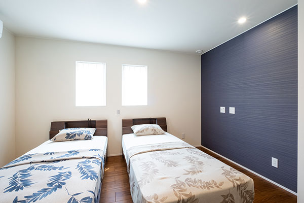 金沢市の注文住宅の寝室